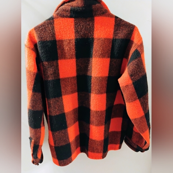 Vintage Women’s Woolrich Buffalo Plaid Heavy Wool Shirt Jacket Size: 16 (Large) - Picture 5 of 12